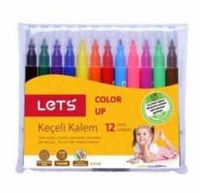 Keçeli Kalem 12 Renk Yarım Boy L-7110