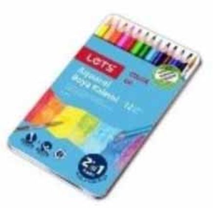 12 Renk Aquarel Boya Kalemi Metal Kutuda L-4712