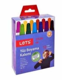 12 Renk Çevirmeli Yüz Boyama Kalemi L-6812