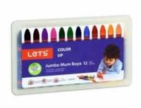 Jumbo Mum Boya 12 Renk Plastik Kutulu L-6512P