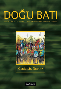 Doğu Batı Sayı: 3 Mayıs, Haziran, Temmuz 1998 (Üç Aylık Düşünce Dergisi)