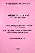 Anadolu Dialektolojisi Üzerine Malzeme II