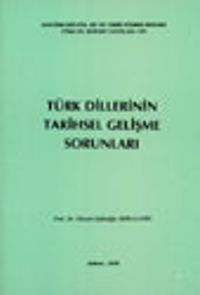 Türk Dillerinin Tarihsel Gelişme Sorunları