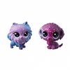 Littlest Pet Shop 2'li Kozmik Miniş Koleksiyonu İyi Dostlar Mavi Köpek - Mor Köpek (E2128)