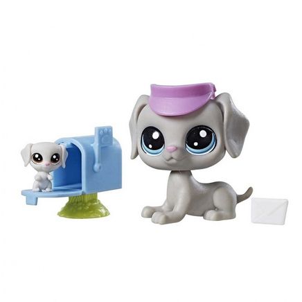Littlest Pet Shop Miniş ve Yavrusu - Bill-Bertie Weimaran (B9358)