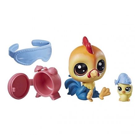 Littlest Pet Shop Miniş ve Yavrusu - Rick-Sunny Chickencluck (B9358)