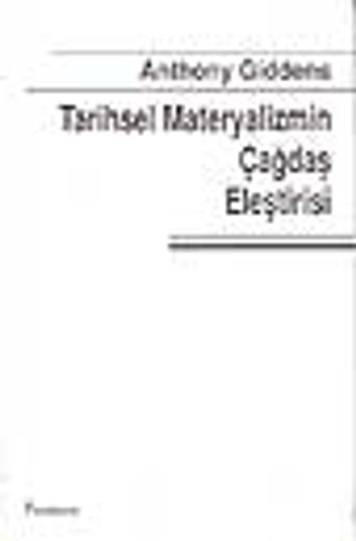 Tarihsel Materyalizmin Çağdaş Eleştirisi (9-B-8 )