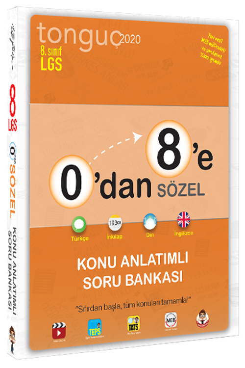0'dan 8'e Sözel Konu Anlatımlı Soru Bankası