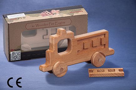 Montessori Ahşap Zeka Oyunları/ w-Wooden Fire Engine