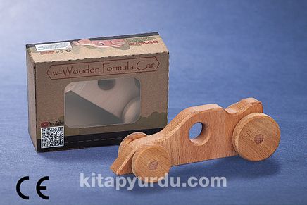 Montessori Ahşap Zeka Oyunları/ w-Wooden Formula Car