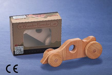 Montessori Ahşap Zeka Oyunları/ w-Wooden Formula Car