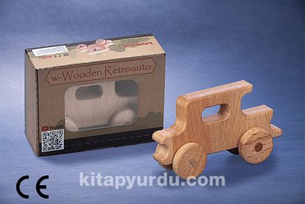Montessori Ahşap Zeka Oyunları/ w-Wooden Retroauto