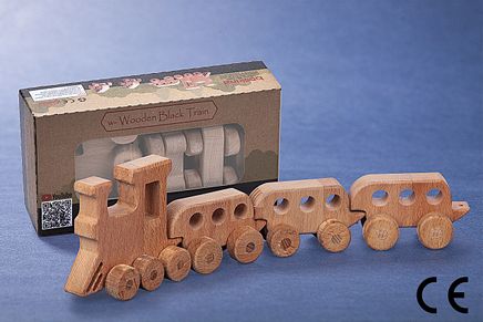 Montessori Ahşap Zeka Oyunları/ w-Wooden Black Train
