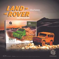 Land Rover 3 Boyutlu Yapboz Ahşap (106 Parça)