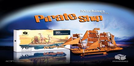 Yelkenli Gemi (Pirate Ship) Yapboz Ahşap