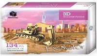 Mekanik Ekskavatör Yapboz Ahşap (134 Parça)