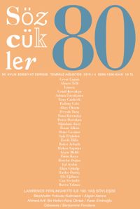 Sözcükler İki Aylık Edebiyat Dergisi Sayı:80 Temmuz-Ağustos 2019