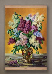 Full Frame Kanvas Poster - Leylaklar Vazosu - KAYIN (FFK-NT01)