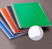 Bookinzi Okul Defteri - 80gr 70 yaprak A5 Spiralli Çizgisiz Defter 5'li Set