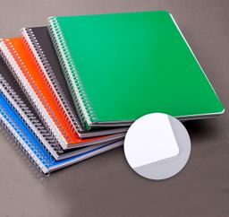 Bookinzi Okul Defteri - 80gr 70 yaprak A5 Spiralli Çizgisiz Defter 5'li Set