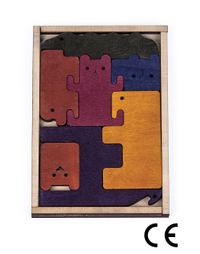 Montessori Ahşap Zeka Oyunları / w-Cute Animal