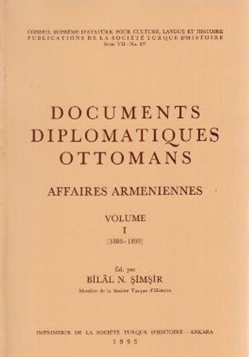 Documents Diplomatiques Ottomans (I Volume)