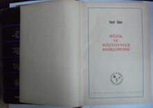 Müzik ve Müzisyenler Ansiklopedisi Kod: 7-I-31