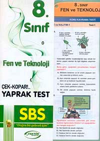 8. Sınıf Fen ve Teknoloji Yaprak Test