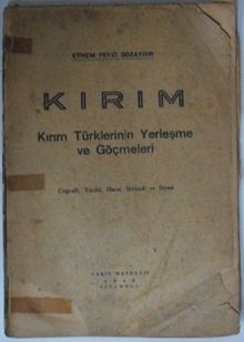 Kırım/Kırım Türklerinin Yerleşme ve Göçmeleri Kod:8-B-24