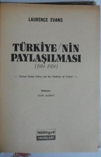 Türkiye'nin Paylaşılması (1914-1924) Kod:8-B-26