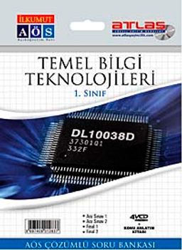 Temel Bilgi Teknolojileri - 1.Sınıf - AÖS Çözümlü Soru Bankası (4 VCD + 1 Kitap)