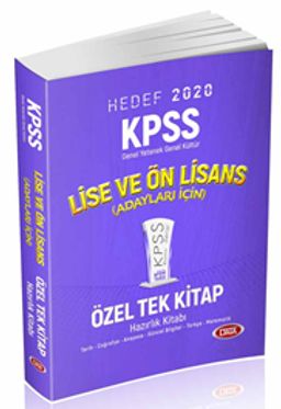 2020 KPSS Lise ve Ön Lisans Konu Anlatımlı  Özel Tek Kitap