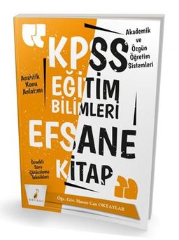 2020 KPSS Eğitim Bilimleri Efsane Tek Kitap Konu Anlatımlı