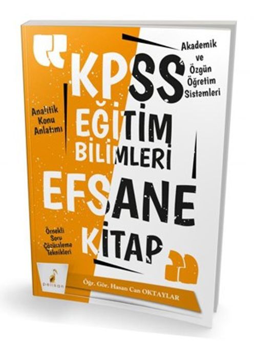 2020 KPSS Eğitim Bilimleri Efsane Tek Kitap Konu Anlatımlı