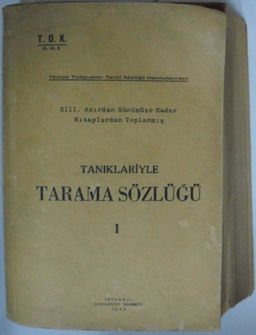 Tarama Sözlüğü (1. Cilt) (Kod: 6-H-25)