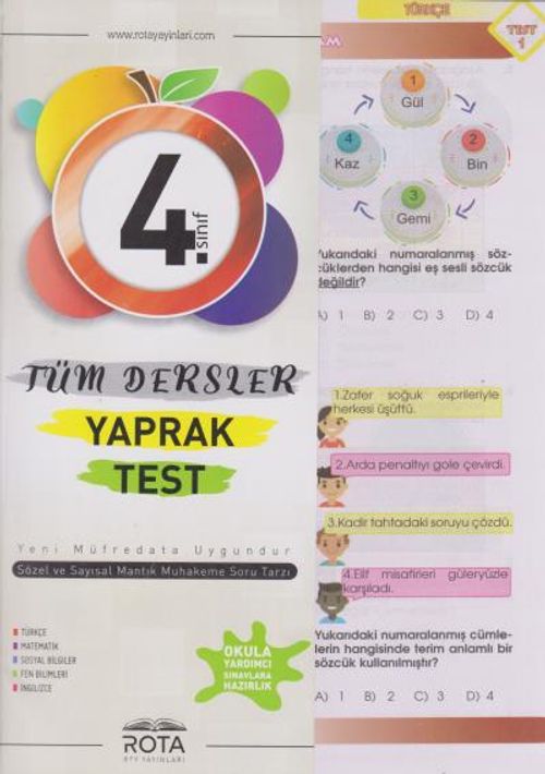4. Sınıf Tüm Dersler Yaprak Test