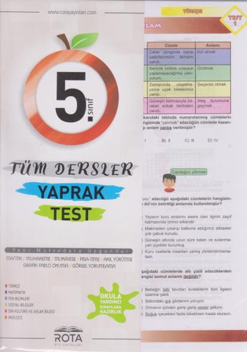 5. Sınıf Tüm Dersler Yaprak Test