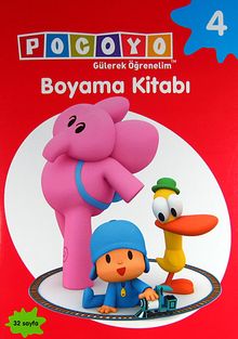 Pocoyo Gülerek Öğrenelim Boyama Kitabı 4 (32 Sayfa)