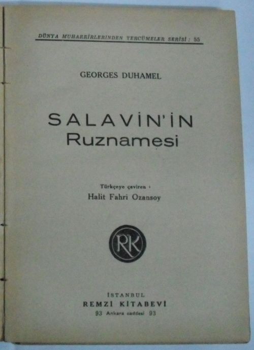 Salavinin Ruznamesi Kod: 5-F-39