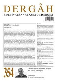 Dergah Edebiyat Sanat Kültür Dergisi Sayı:354 Ağustos 2019	