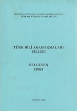 Türk Dili Araştırmaları Yıllığı Belleten 1998 / 1