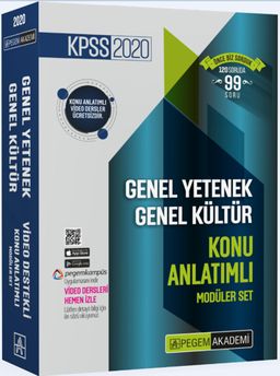 2020 KPSS Genel Yetenek Genel Kültür Video Destekli Konu Anlatımlı Modüler Set (6 Kitap)