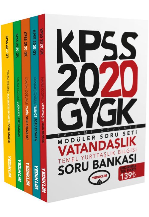 2020 Genel Yetenek Genel Kültür Tamamı Çözümlü Modüler Soru Bankası 