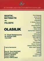 Mantık, Matematik ve Felsefe - Olasılık / IV. Ulusal Sempozyumu 2006