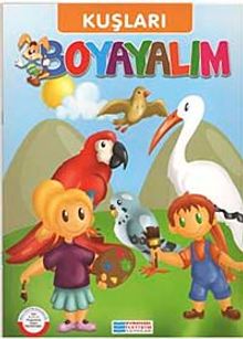 Kuşları Boyayalım / Turuncu Seri