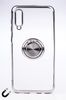 Telefon Kılıfı - Samsung Galaxy A20 ve A30 - Yüzüklü Şeffaf - Gümüş (TŞY-017)