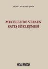 Mecelle'de Vefaen Satış S&ouml;zleşmesi