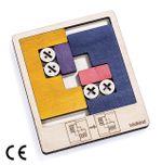 Montessori Ahşap Zeka Oyunları / w-Sliding Puzzle 2 
