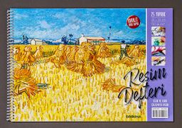Bookinzi 130gr. 25 yaprak 25x35 Resim Defteri (Duralit Arka Kapaklı)