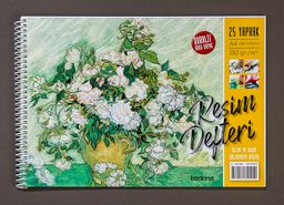 Bookinzi 130gr. 25 yaprak A4 Resim Defteri (Duralit Arka Kapaklı)